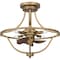 Quoizel Fandelier Fan Light 4 Lights Weathered Brass QFA6156WS - alternate 5